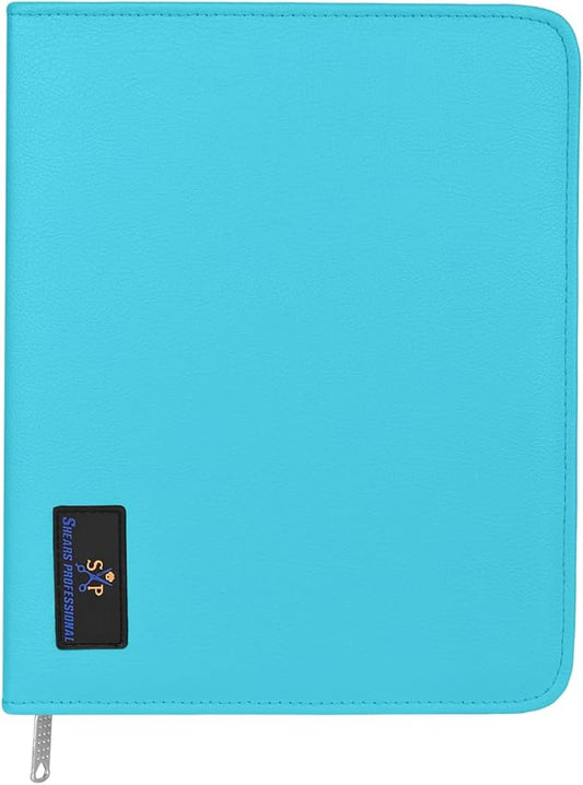 Case Holds 10 Grooming or Beauty Shears (TURQUOISE)
