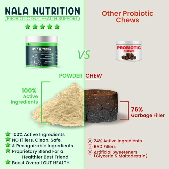 Advanced Probiotics for Dogs | Dog Probiotic for Digestive Health | Gut Supplement & Dog Probiotics | 45 Scoops