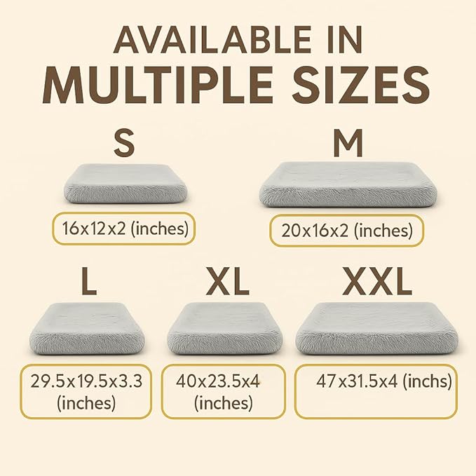 Dog Bed with Removable Cover, Orthopedic Dog Bed (Medium) - Premium Quality, Washable & Portable,Multiple Sizes, Stylish Design, Removable Cover, Size(19.68 x 15.74 X 2) inch