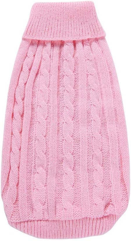Warm Classic Turtleneck Pet Sweater for Small to Large Dogs - Cute Winter Dog & Cat Coat - Christmas Sweater for Girls & Boys