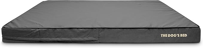 The Dog's Bed Replacement Outer Cover ONLY (Outer Cover ONLY - NO Bed, NO Waterproof Inner) for The Dog's Bed, Washable Oxford Fabric, XXXL 6 Inches (Grey with Black Piping)
