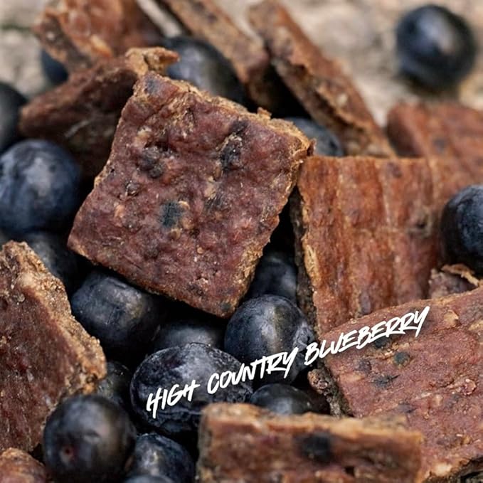 High Country Wild Blueberry Elk & Venison Dog Training Treats - Natural Grain-Free Puppy & Dog Snacks - Protein Treat for Training, Reward (4 Ounce (Pack of 3), Blueberry)