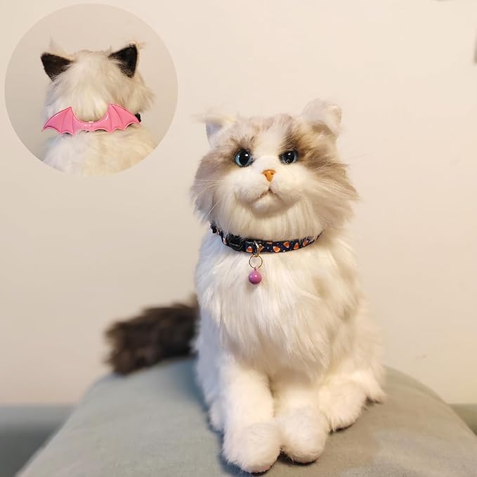 2 Pack Breakaway cat Collars with Bell,Safety Quick Release Pendant Cute Kitten Collar,Adjustable 20-30cm (Candy, 20-30cm)