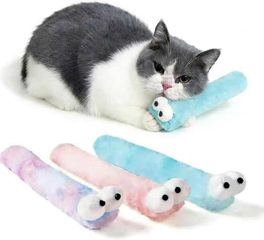 2BB Cat Kicker Toys with Catnip for Indoor Cats – 3 Pack Soft Plush Kick Stick Toys, 12.5in Interactive Catnip Toys for Kicking, Wrestling & Supervised Play