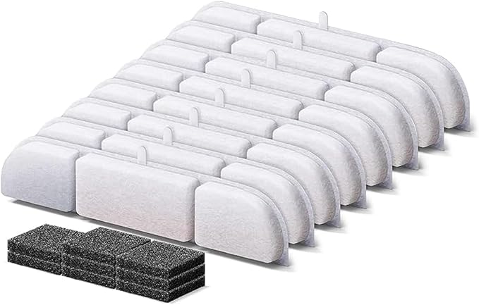 8 Packs Replacement Filters for Downy Paws Cat Water Fountain DPWFP6, Filtration Filters for DownyPaws 84oz/2.5L Fursink Wireless Pet Fountain