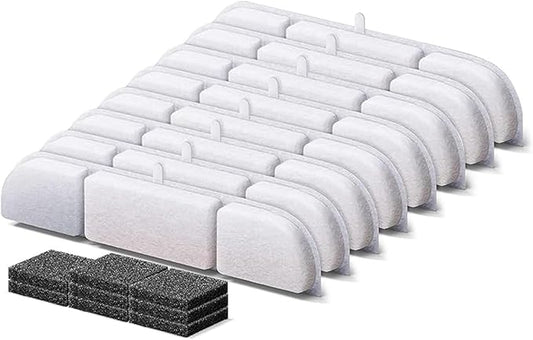 8 Packs Replacement Filters for Downy Paws Cat Water Fountain DPWFP6, Filtration Filters for DownyPaws 84oz/2.5L Fursink Wireless Pet Fountain