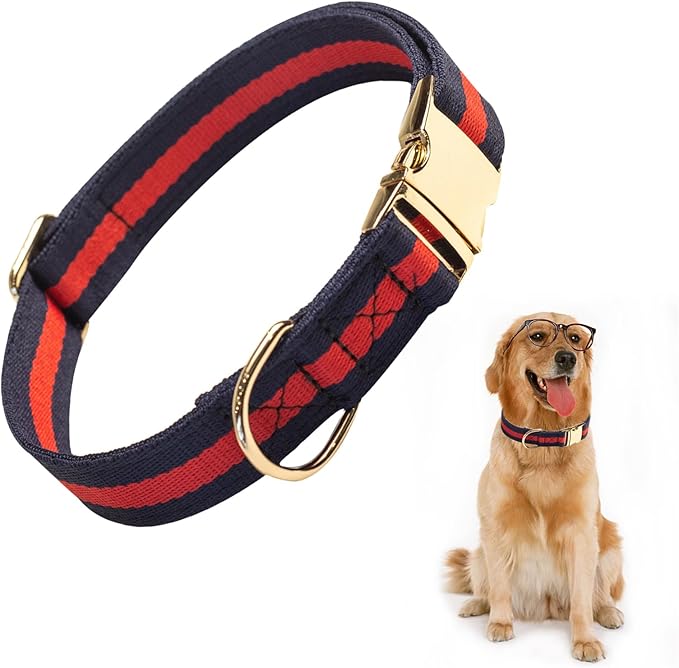 Elegant and Nobility Dog Collar, Comfortable and Durable Pet Collars,Luxury Dog Collars Packing Gift for Medium Dogs