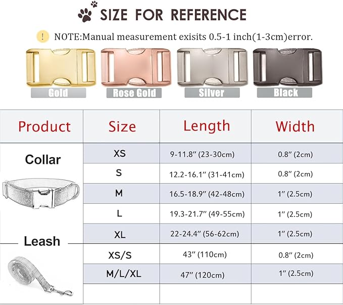 Custom Engraved Dog Collar with Name and Phone Number, Personalized for Small, Medium, and Large Dogs (Plaid)