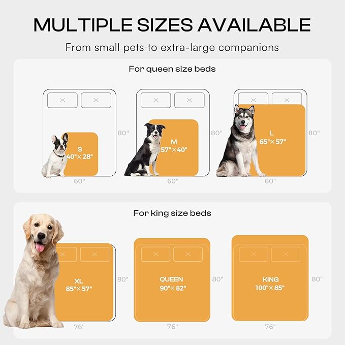 Waterproof Pet Blanket, Liquid Pee Proof Dog Blankets for Sofa Bed Couch, Reversible Sherpa Fleece Furniture Protector Cover for Small Medium Large Dogs Cats,Khaki X-Large（85" x 57"）