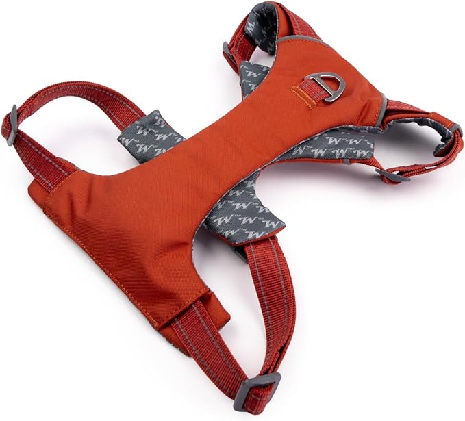 Winchester Pet No-Pull Adjustable Soft Padded Dog Vest Harness with Reflective Stitching, Ketchup, Medium