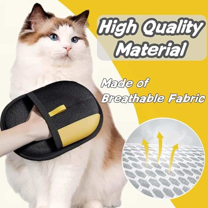 WEERSHUN Pets Hair Remover, Upgraded Electrostatic pet Hair Removal Gloves for Dog & Cats (2pcs)