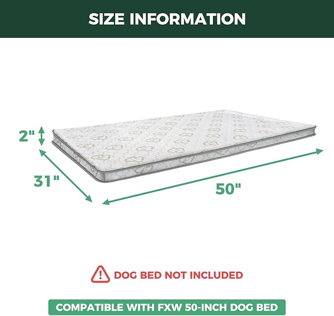 FXW Exclusive Dog Bed Cover, Only Compatible with FXW 50-Inch Titanest Dog Bed│Patented