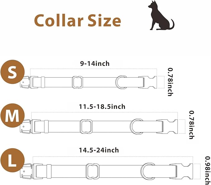Silicone Dog Collar and Leash Set, Waterproof & Odor-Proof Puppy Collar for Medium Dogs, Soft Flexible Leather-Look Dog Collars, Durable Thick Adjustable Pet Collar (Green, Medium (11.5-18.5" Neck))