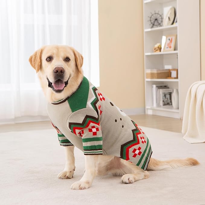 Small Dog Sweater for Male Female - Warm Halloween Autumn Knit Sweaters With Long Legs for Yorkie Chihuahua