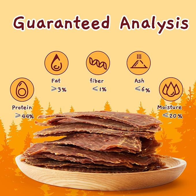 Jungle Calling Dog Treats, Duck Jerky for Dogs, Slow Roasted Snacks for Medium and Large Dogs Chewy Training Treats, 10.6 oz