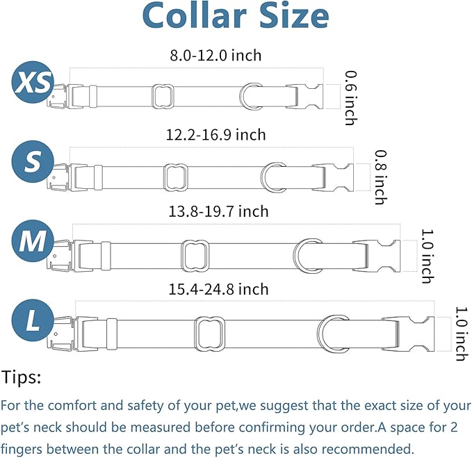 Soft Leather Dog Collar and Leash (6.6') Set - Stylish Rose Gold Heavy Duty Metal Buckle, 4 Adjustable Lengths Leash for Small Medium Large Dogs - Comfortable & Easy to Clean Grey XS(8"-12")