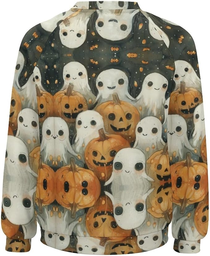 Womens novelty funny cat printed crewneck sweatshirt casual loose long sleeve graphic pullover sweatshirts tops
