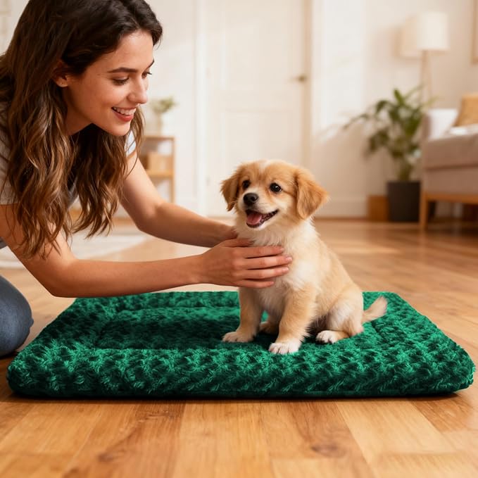 Dog Bed Mat - Comfortable Dog Kennel Pad, Multi-Purpose Crate Bed & Bed Mats for Dogs & Cats