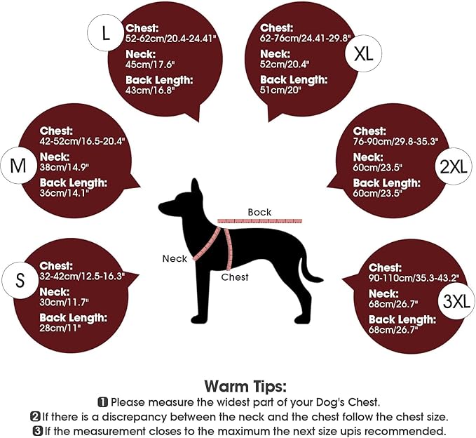 Dog Coat for Large Dogs,XL Dog Winter Jacket,Warm Turtleneck Dogs Coat with Reflective,Pet Vest Water-Resistant Doggy Snowsuit Snow Jacket,Winter Waterproof Windproof Pet Vest Coats,Red,XL