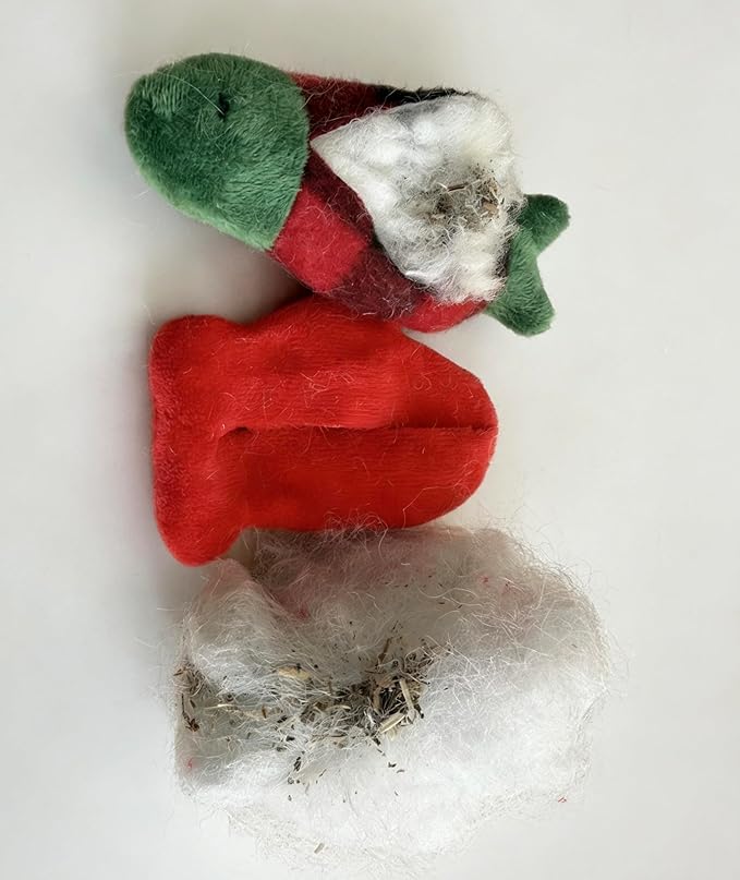 GXFCODA Catnip Toys for Cats 8 Packs Christmas Theme Plush Toys (Snowman, Fish, Mittens and Colorful Feathers) Soft and Durable Interactive Cat Toys for Indoor Cats
