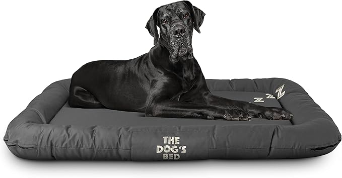 The Dog’s Bed Utility Waterproof Dog Bed, XXL, Durable Grey Oxford Fabric, Tough YKK Zippers, Washable Cover, Dog Beds for Home, Car, Crate & Yard, Puppy & All Pet Comfort, Veterinary Approved