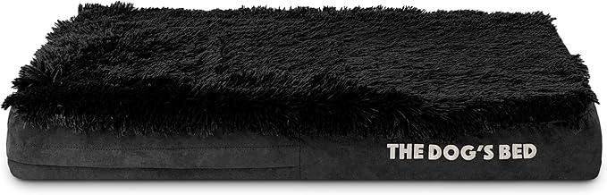 The Dog's Bed Replacement Outer Cover ONLY (Outer Cover ONLY - NO Bed, NO Waterproof Inner) for The Dog's Bed, Washable Fabric, Medium 3 Inches (Black Fur)