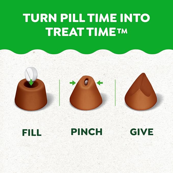 Greenies Pill Pockets for Dogs Small Size, Soft Dog Treats, Cheese Flavor, (6) 3.2 oz. Pouches (180 Treats Total)