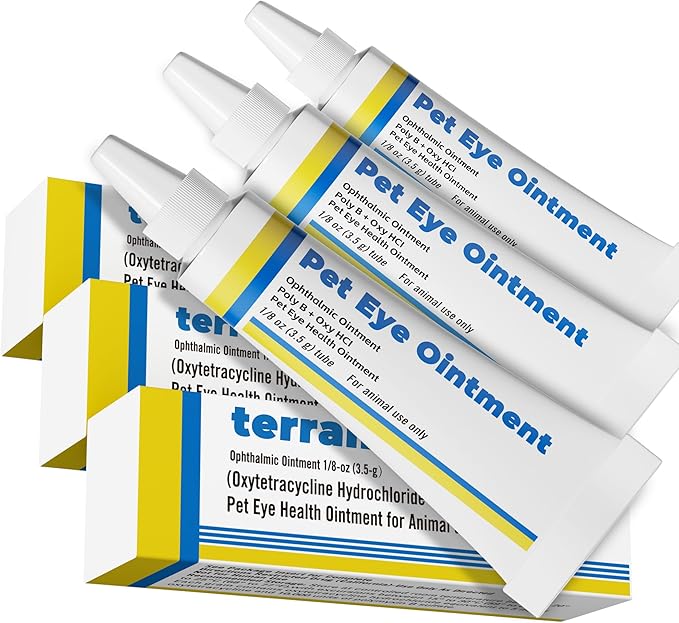 Pet Eye Care Cream for Cats, Dogs, Horses & Bird – Lubricates & Helps Clear Discharge – Triple Pack (3 × 3.5 g)