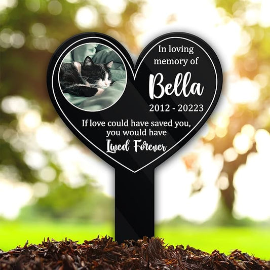 Pet Grave Markers Personalized Outdoor Animal Grave Markers Cross Pet Rememberance Animal Passing Away Gift Yard Stake Grave Gift For Someone Lost Pet Cross Memorial Plaque Garden Décor