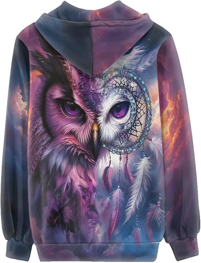 WELLFLYHOM Women Y2K Hoodie Zip Up Sweatshirt Vintage Jackets Hooded Cardigan