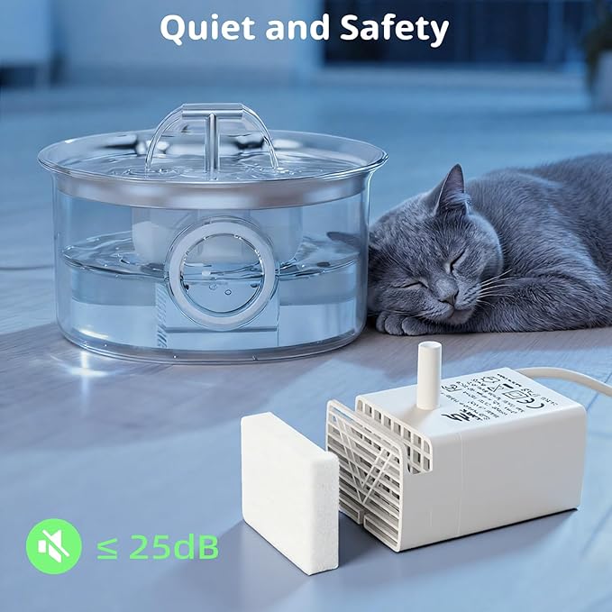 JY-830 Universal Submersible Water Pump for Pet Fountains (Auto Power-Off When Waterless)
