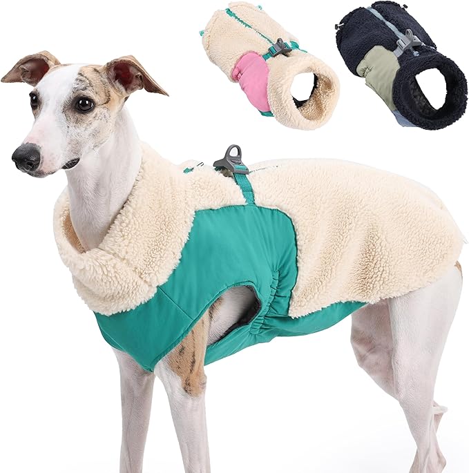 Dog Cold Weather Coats for Small Medium Large Gogs Outdoor Indoor Activities-Warm Pet Winter Clothes Jackets - Windproof Warm Colors Style Dog Vest (Beige, Medium)