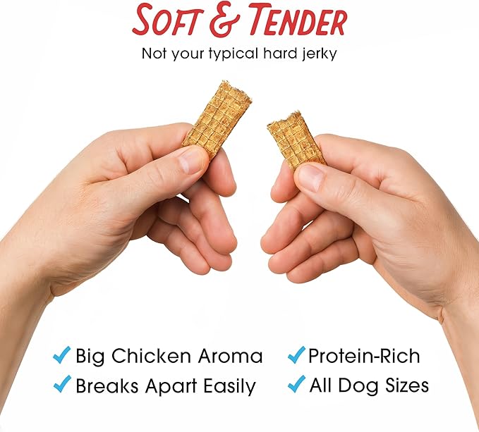 Farmland Traditions Dogs Love Chicken Jerky Dog Treats (3 lb) & The Good List Air-Dried Dog Food with Chicken & Bone Broth (1 lb) Bundle, High-Protein & Grain-Free