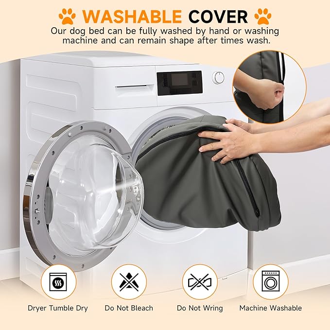 Dog Bed for Medium Dog - Waterproof Sofa Beds Supportive Foam Pet Couch Bed with Removable Cover