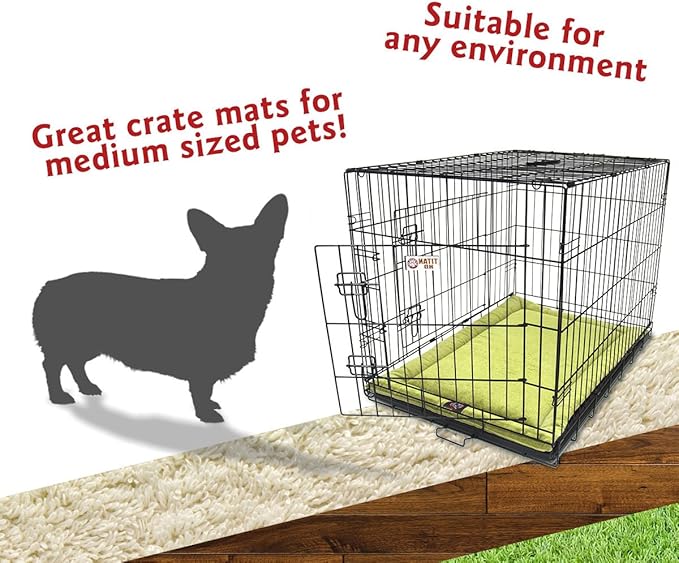 36" Villa Green Apple Crate Dog Bed Mat By Majestic Pet Products