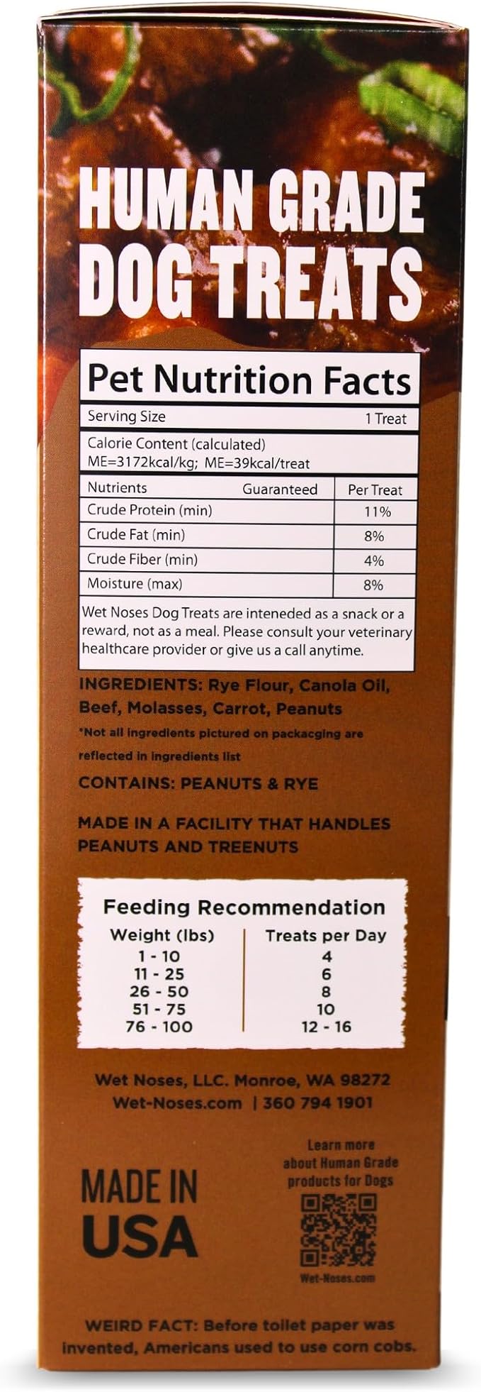 Wet Noses Moments Non-GMO Beef Stew Bone Crunchy Dog Treats - 14oz | No Corn, Wheat, Soy or Peas, Made with 8 Simple Ingredients