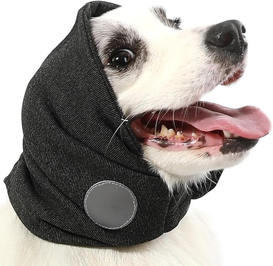 Dog Calming Hoodie, Reducing Noise Wrap Ear Muffs Noise Protection Dog Head Warp