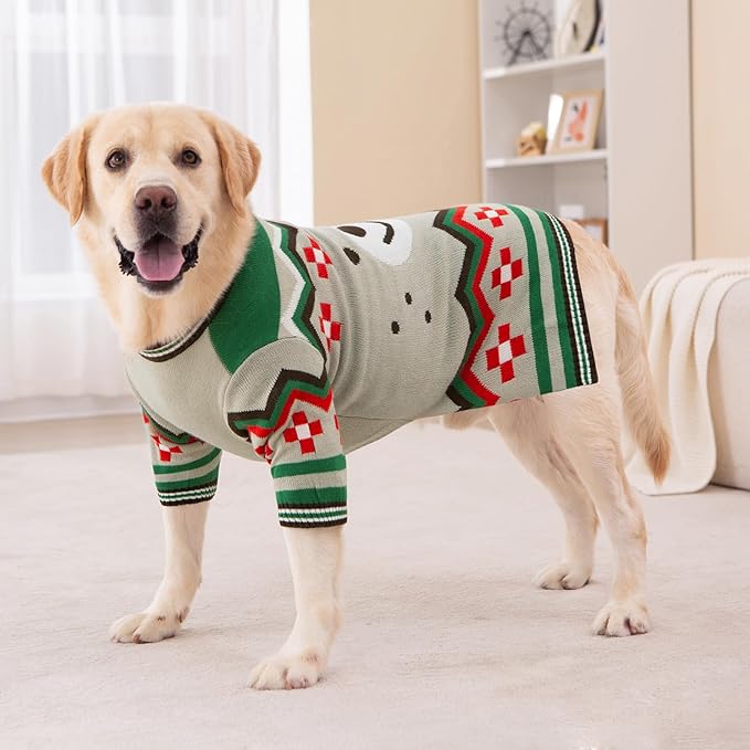 Small Dog Sweater for Male Female - Warm Halloween Autumn Knit Sweaters With Long Legs for Yorkie Chihuahua