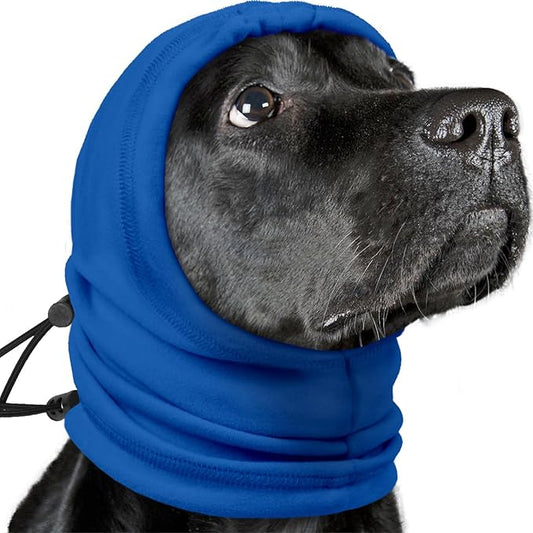 Nanaki Dog Calming Hoodie,3rd Gen Anti-Slip Hematomas Ear Wraps for Dogs Ear Covers,Adjustable Doggy Head Muffs Noise Protection,Fireworks Ear Protector Pet Grooming Ear Cover Pet Head Wrap Snood