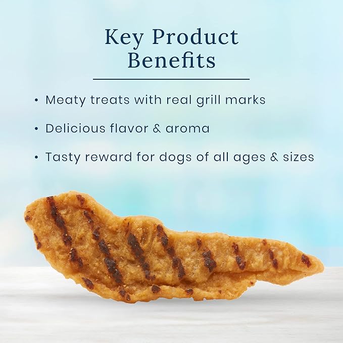 Blue Buffalo True Chews Dog Treats, Made in The USA with Natural Ingredients, Chicken Bacon Recipe, 22-oz Bag