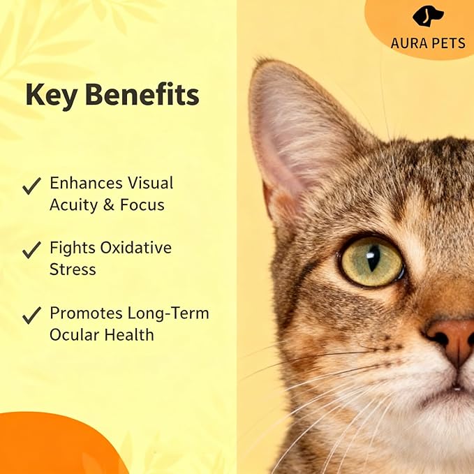 Advanced Vision Formula for Dogs, AuraPets Vision Formula, with Lutein, Zeaxanthin, Astaxanthin, Supports Vision and Reduces Cloudiness, 30ml (5)