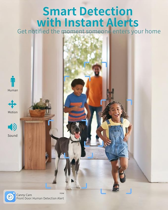 VIMTAG Indoor Pet Camera, 2.5K Dog Camera with Phone App, 360° Pan/Tilt Cameras for Home Security Cat Baby, Night Vision, Motion Tracking & AI Detection, 2-Way Audio, 5G/2.4G WiFi, SD/Cloud Storage