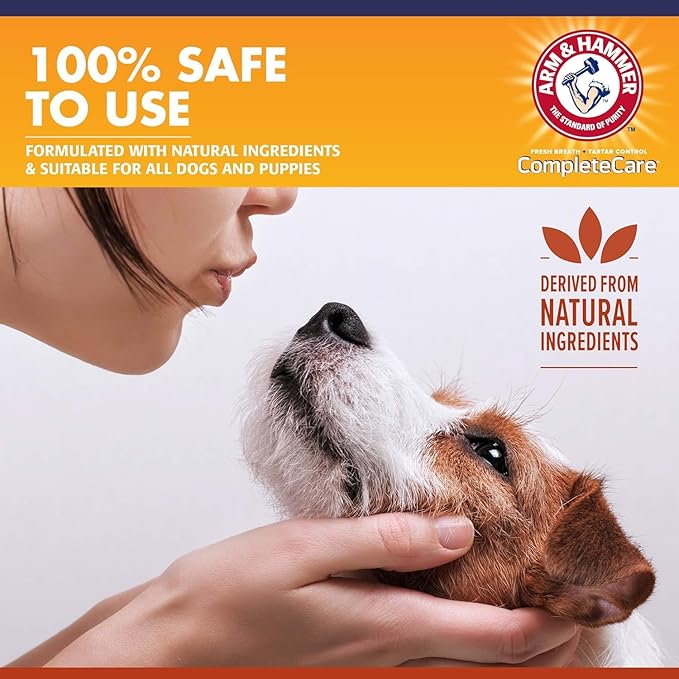 Arm & Hammer Complete Care Dog Dental Spray, Mint Flavor, Easy Brushless Dog Breath Freshener, Baking Soda Enhanced Formula for Fresh Dog Breath, 6oz - 2 Pack