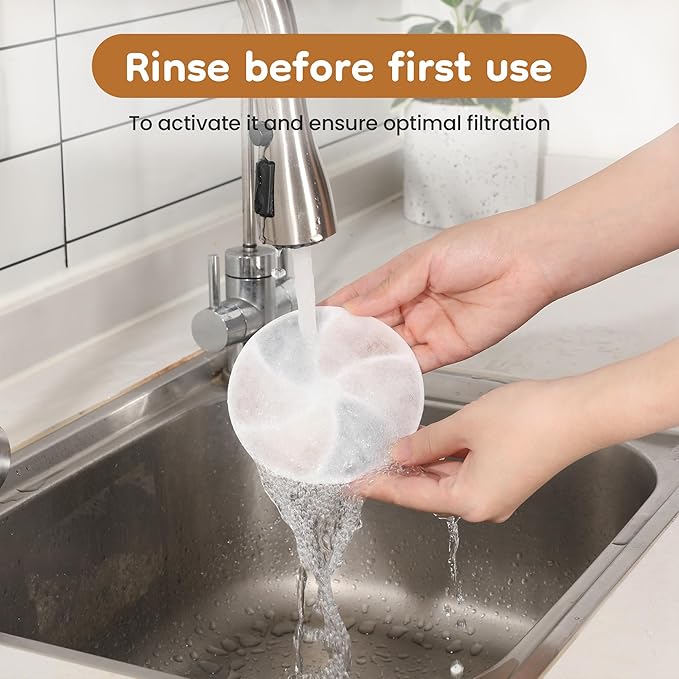 Keygarzone Cat Water Fountain Filter: Replacement for ZCW001, 6 Pack Pet Water Fountain and Pump Filters for Cats & Dogs, 5-Layer Activated Carbon Filters