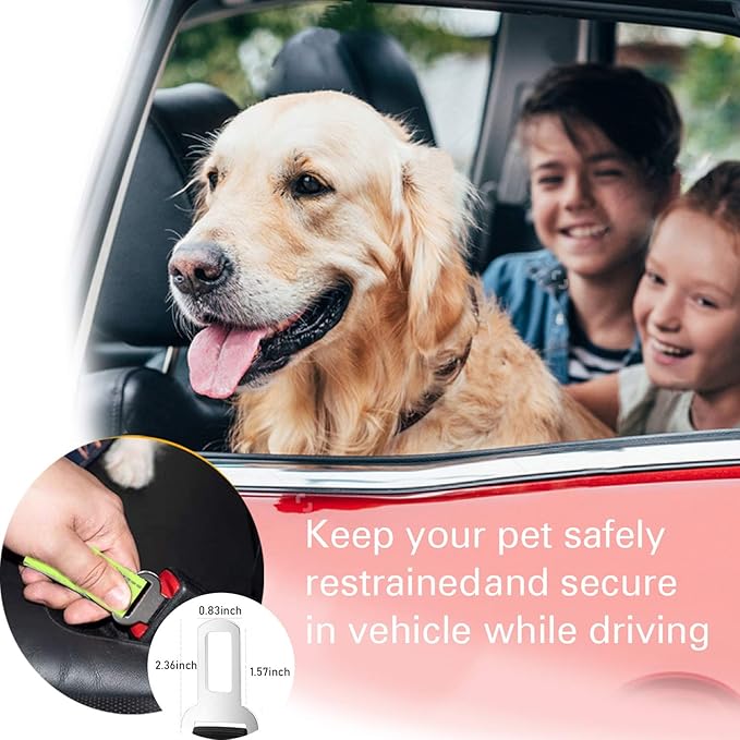 Heavy Duty Dog Leash Especially for Large Dogs Up to 150lbs, 4 Ft Reflective Dog Walking Training Shock Absorbing Bungee Leash with Car Seat Belt Buckle, 2 Padded Traffic Handle for Extra Control