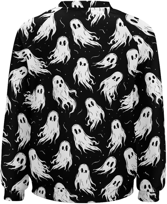 Womens novelty funny cat printed crewneck sweatshirt casual loose long sleeve graphic pullover sweatshirts tops