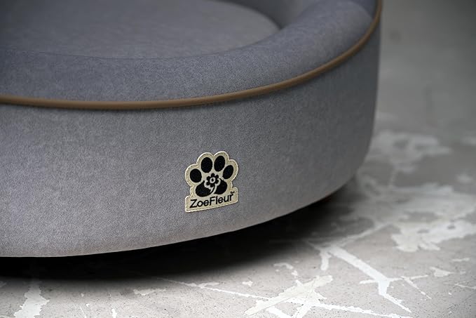 Dog Sofa Couch for Medium to Large Dogs, Memory Foam Dog Sofa Bed, Modern Elevated Pet Couch Bed with Wooden Legs for Medium and Large Dogs(Grey)