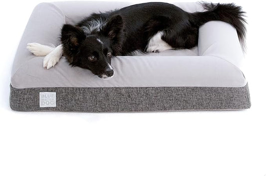 Luxury Essential Orthopedic Memory Foam Dog Bed with Waterproof Liner and Machine Washable Cover with YKK Zippers (Small 29" L x 23" W x 6" Th)