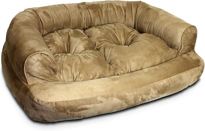 Snoozer Overstuffed Luxury Pet Sofa, Large, Camel