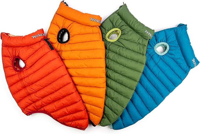 Winchester Pet Premium Reversible Dog Puffer Vest, Black, Small